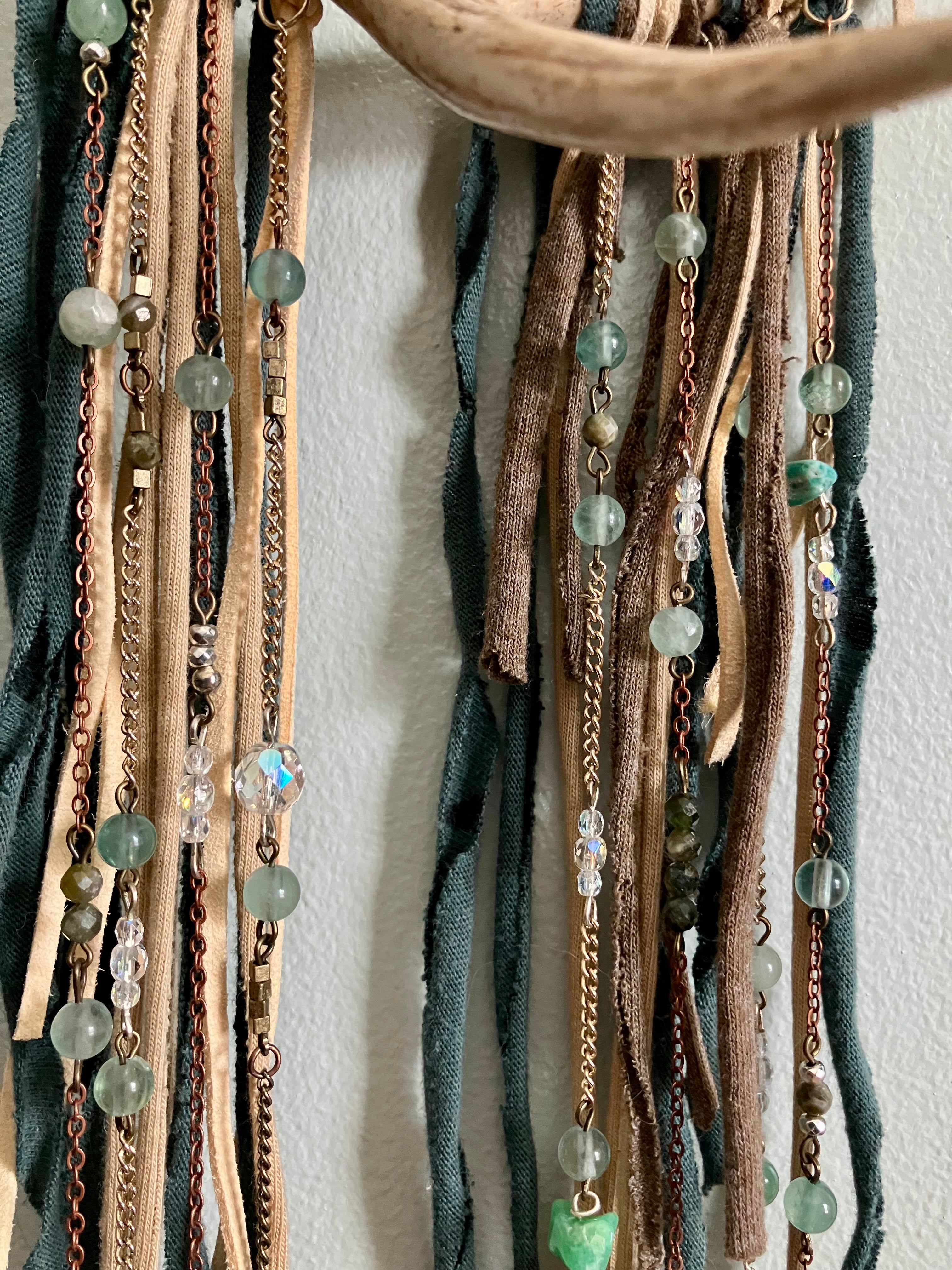 Antler Dreamcatcher- Earth Energy- Heart Chakra