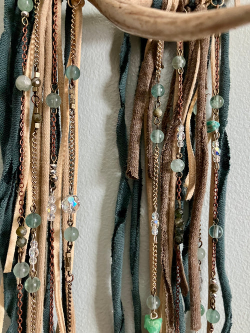 Antler Dreamcatcher- Earth Energy- Heart Chakra
